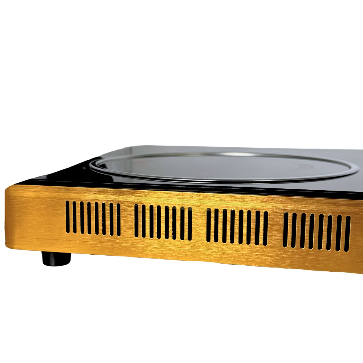 F82-1 Parrilla de Inducción Cristal Templado 2 Quemadores Con superficie Antiadherente Color Negro 1800W
