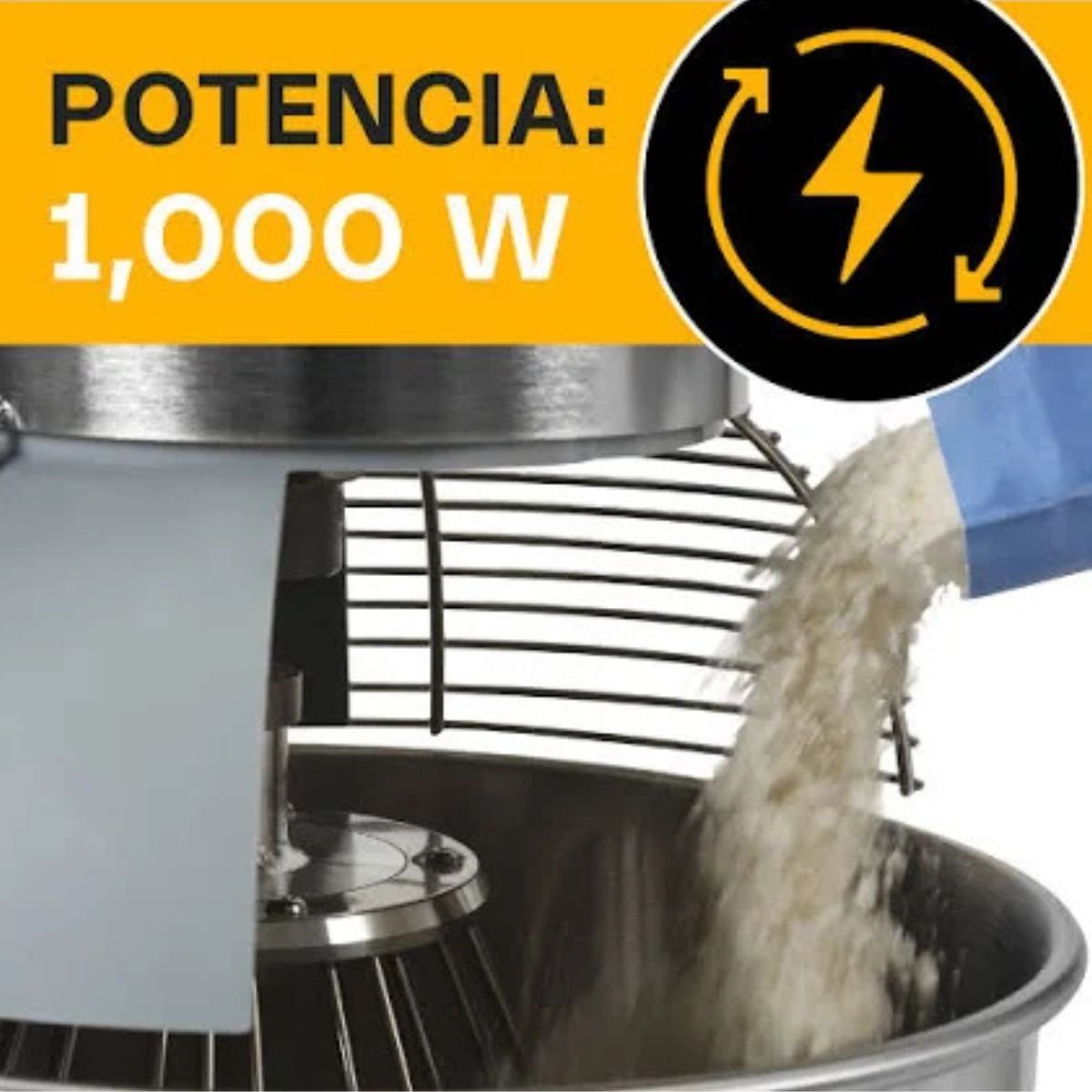 Batidora Industrial Planetaria 20 litros plateada BATI-20