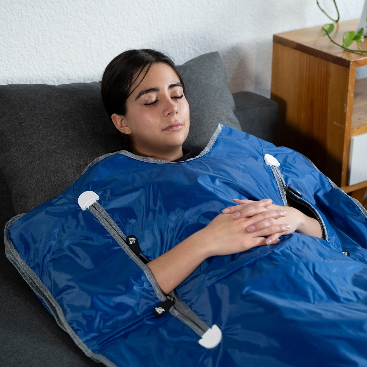 Manta Sauna De Infrarrojos Lejanos Get Well Azul