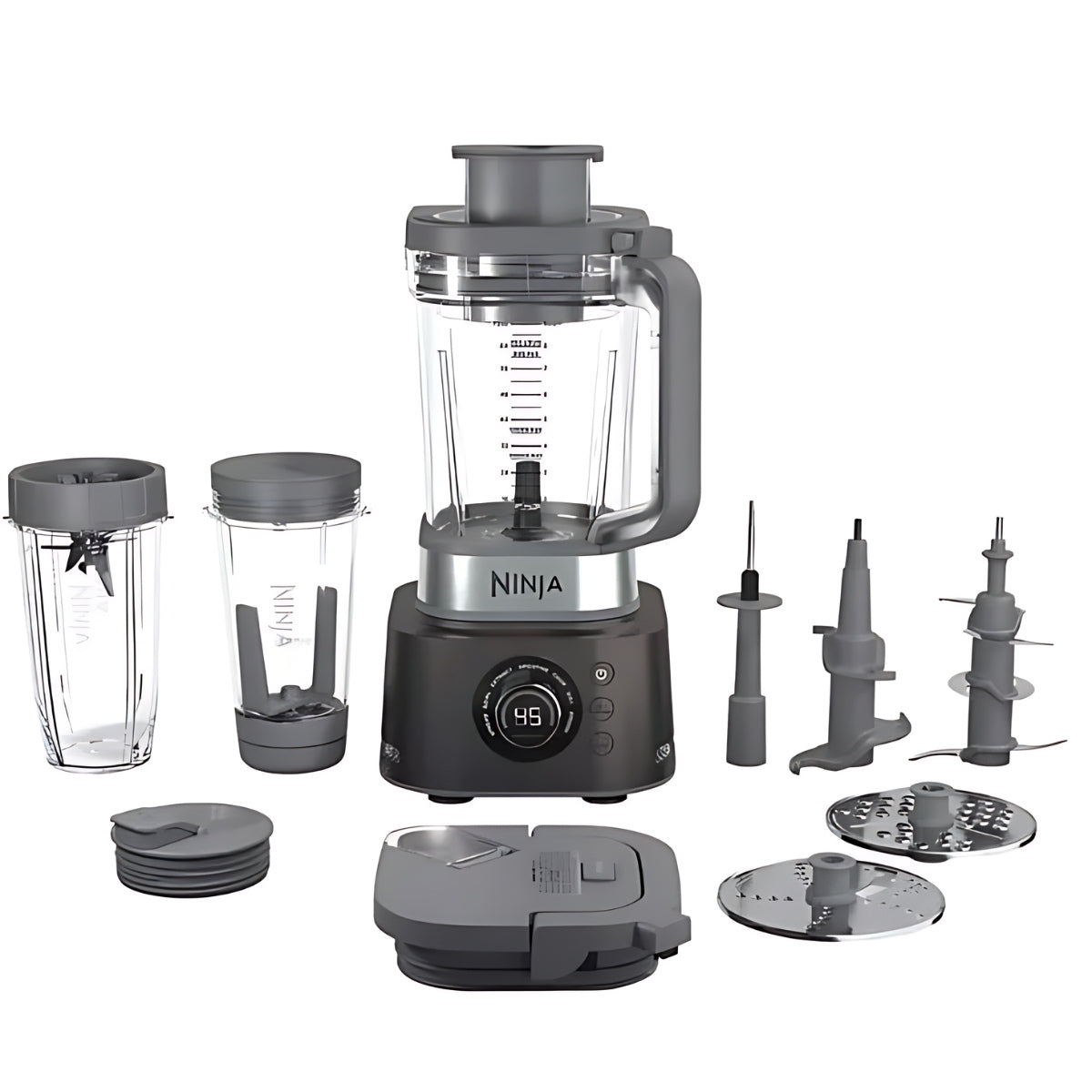 #ComboEstadio Set de Licuadora Ninja CO401B y Parrilla Doble Boma BM-2013