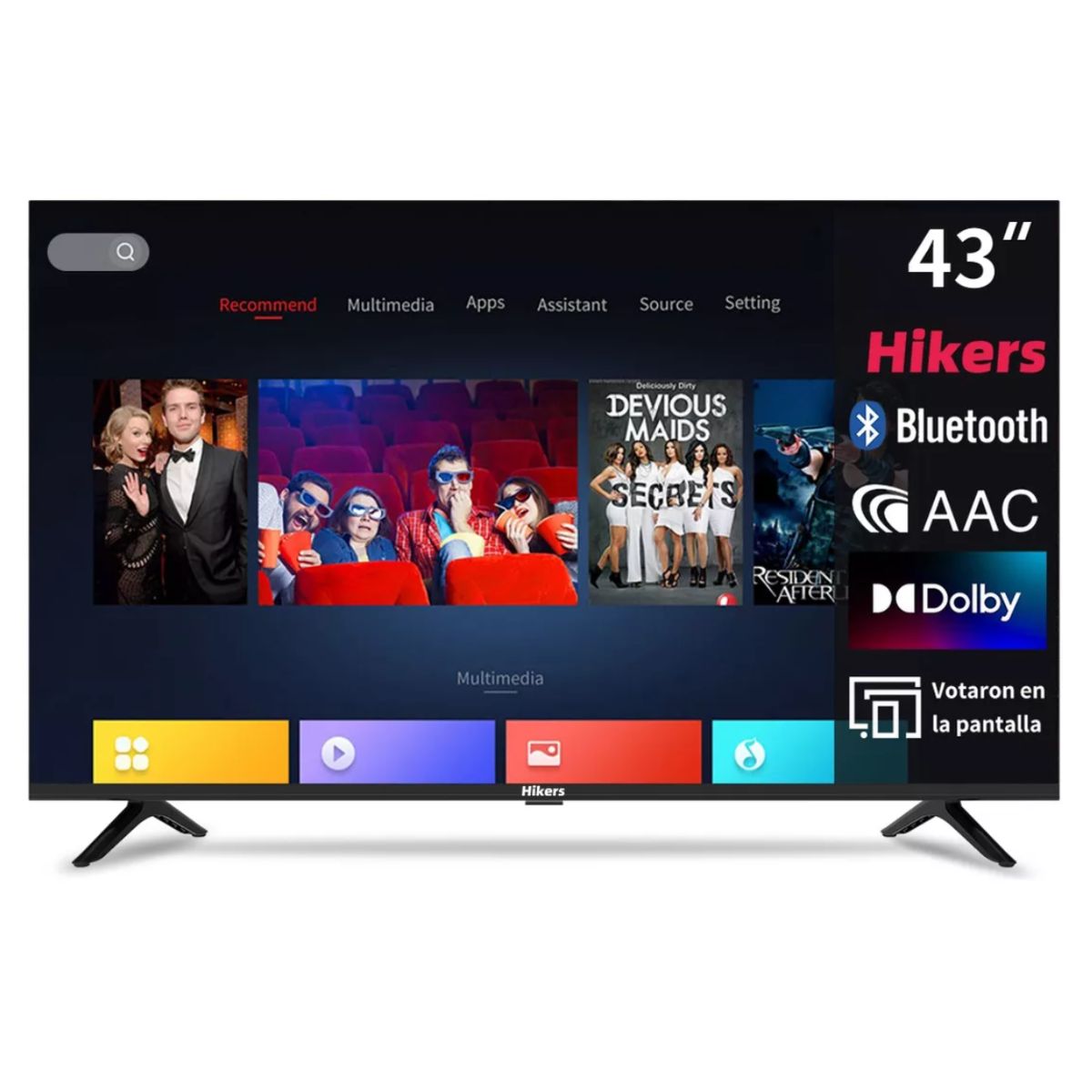 Pantalla Smart TV Hikers 43 Pulgadas HK43MX01