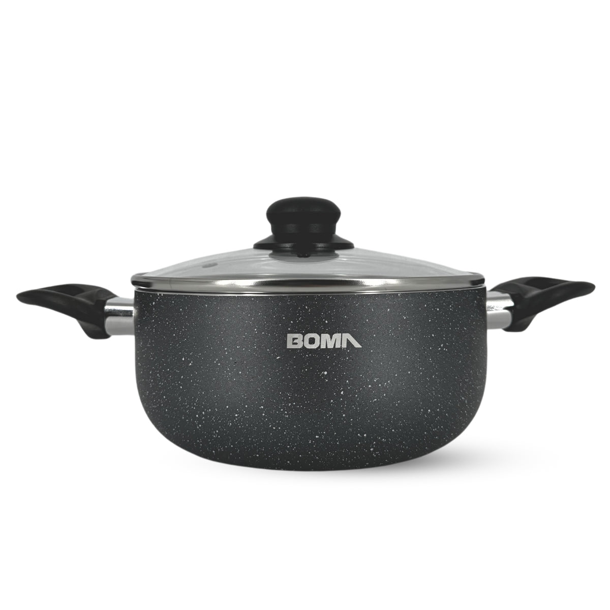 Batería De Cocina Boma 12pz Ergonómico Antiadherente BM-K12G Gris