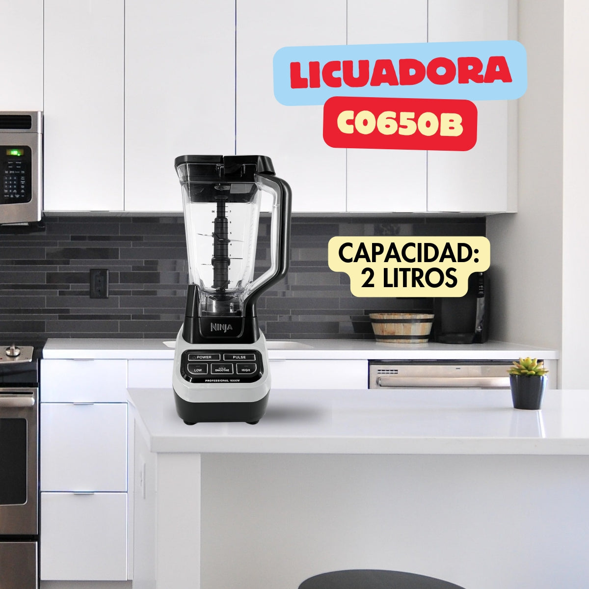 Licuadora Profesional Ninja CO650B 1000 Watts Auto-iQ Nueva