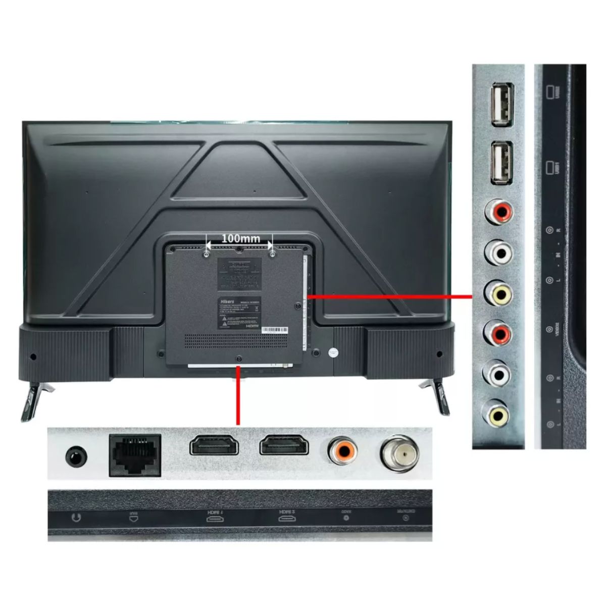 Pantalla Smart TV Hikers 32 Pulgadas HK32DMX01