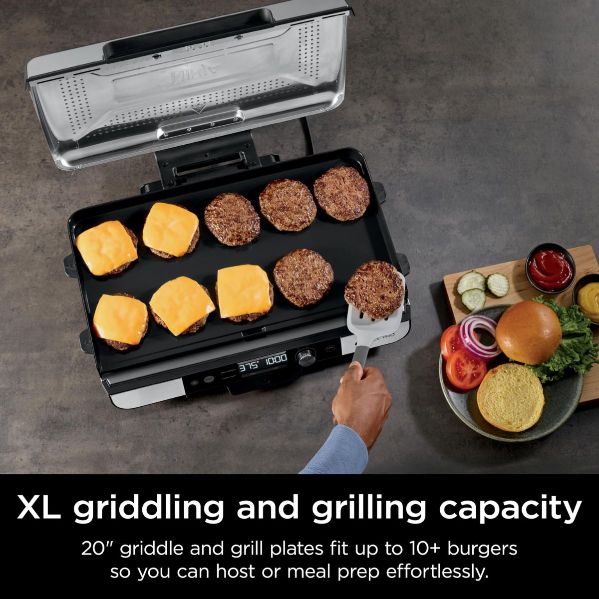 Plancha Y Parrilla Para Interiores Ninja XL GX101