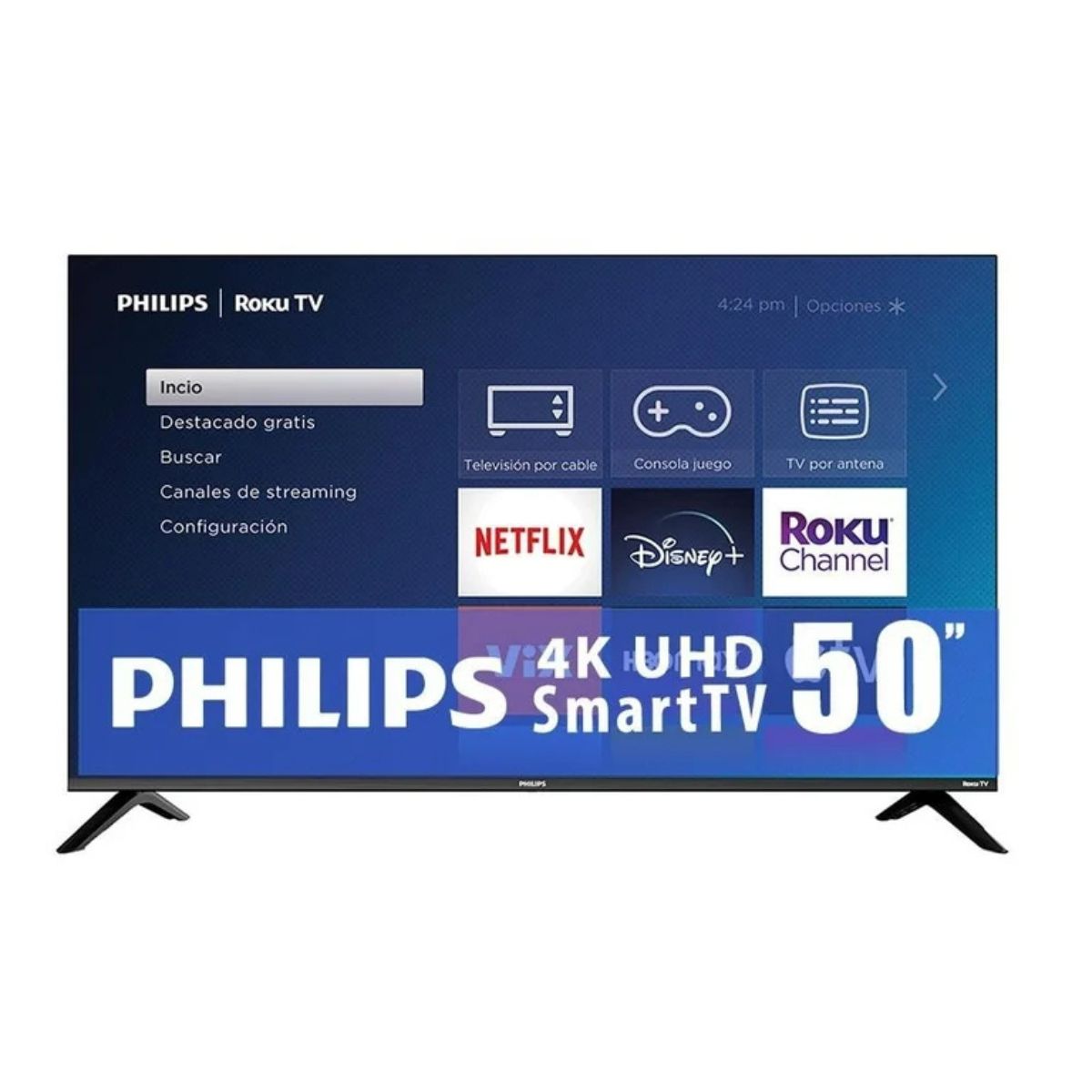 Pantalla Philips 50 Pulgadas Roku 4k Ultra Hd Led 50PUL7552