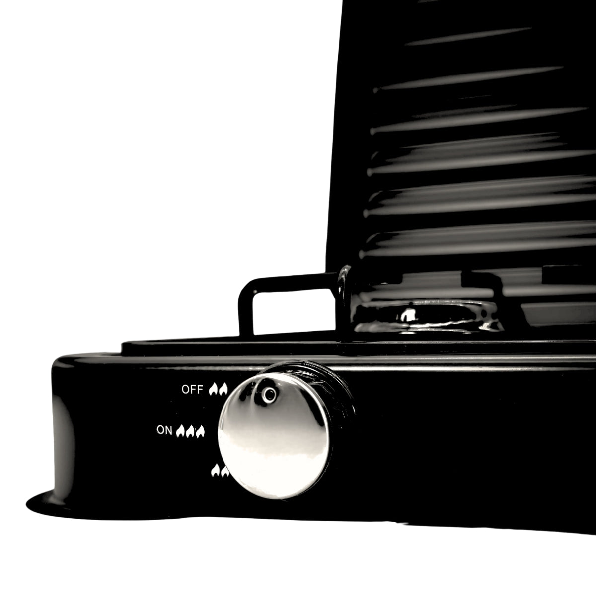 Parrilla/estufa De 2 Quemadores De Gas Con Tapa Color Negro Negro SGS-6002B