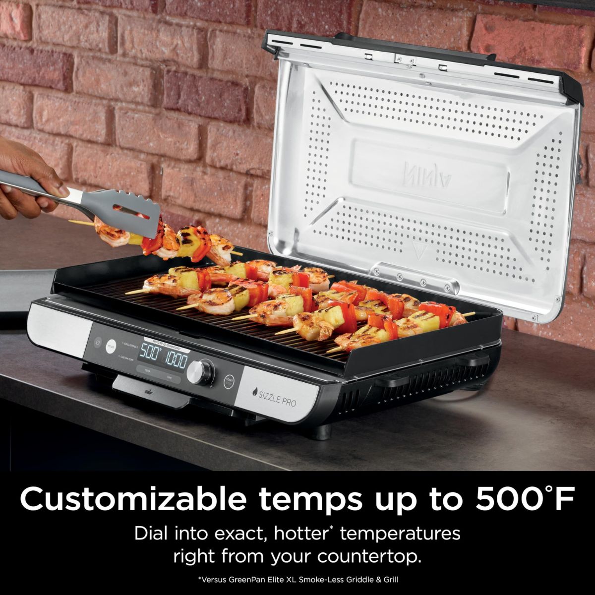 Plancha Y Parrilla Para Interiores Ninja XL GX101