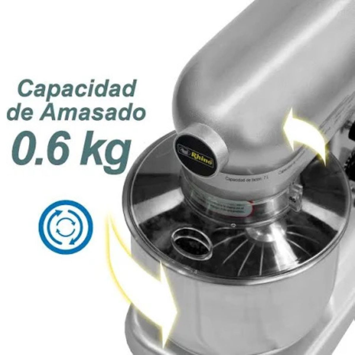 Batidora Industrial Planetaria 20 litros plateada BATI-20
