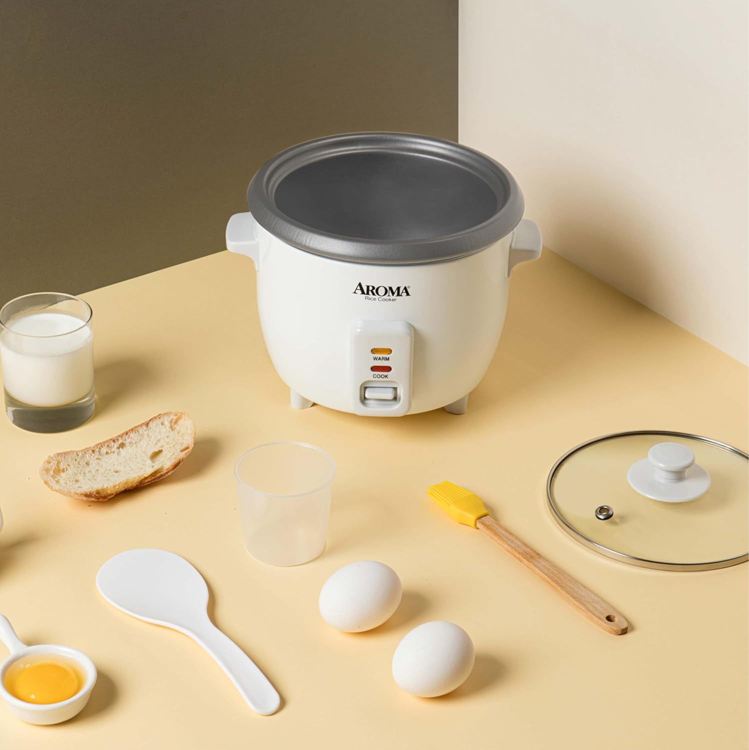Arrocera y Vaporera Aroma ARC-327NGP Tazas