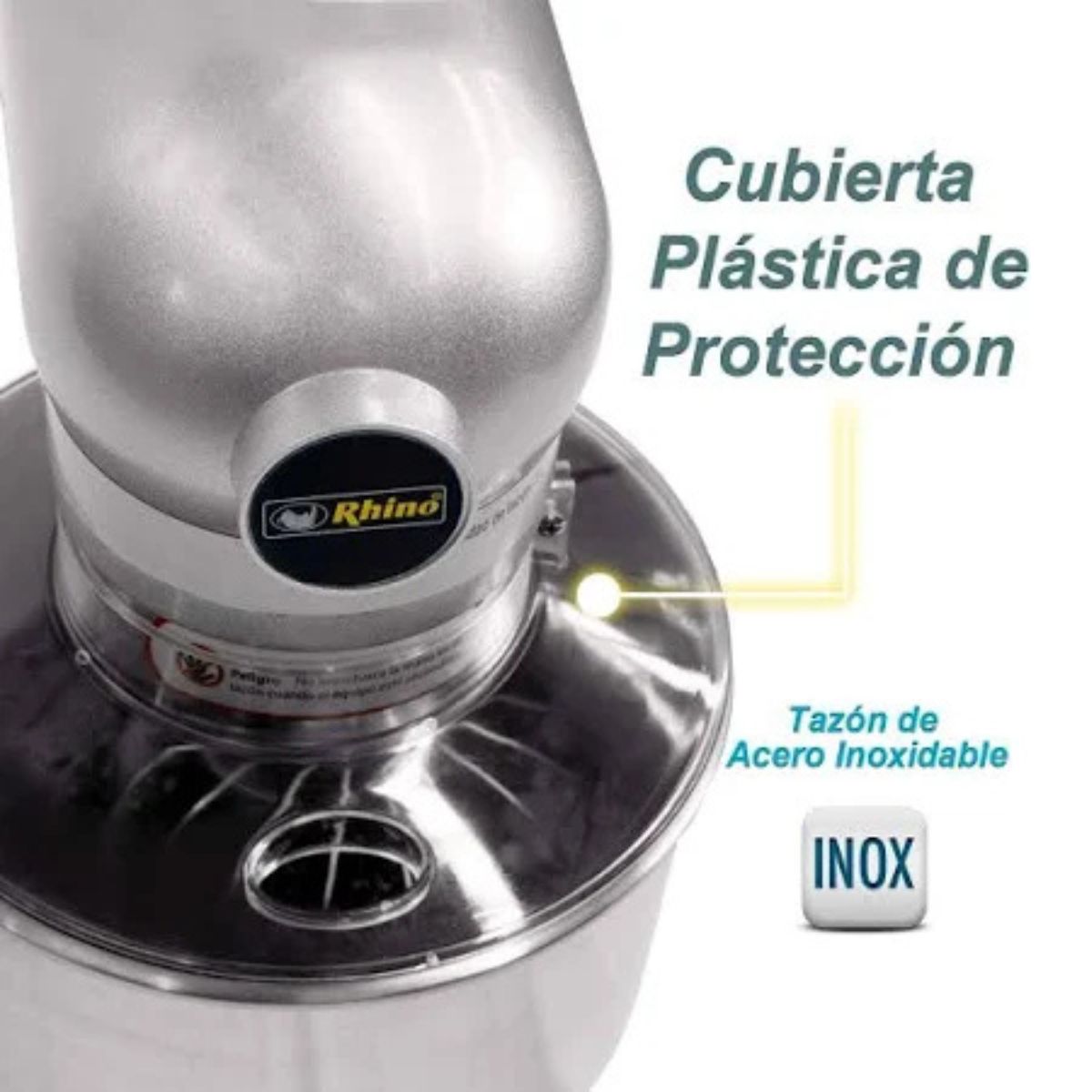 Batidora Industrial Planetaria 20 litros plateada BATI-20