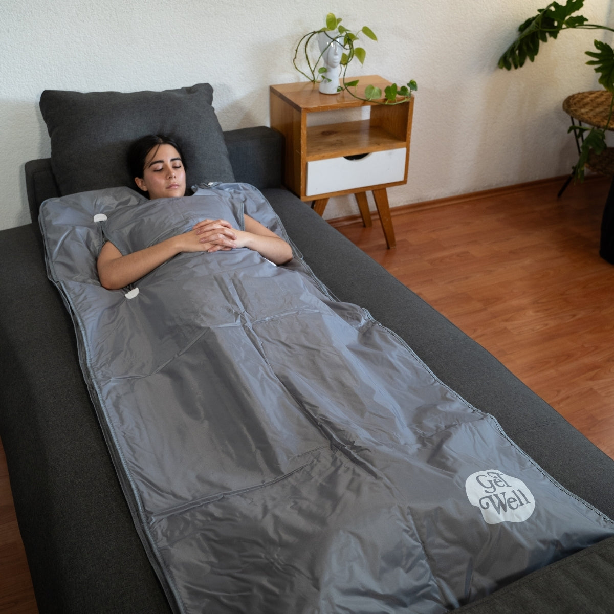 Manta Sauna De Infrarrojos Lejanos Get Well Gris