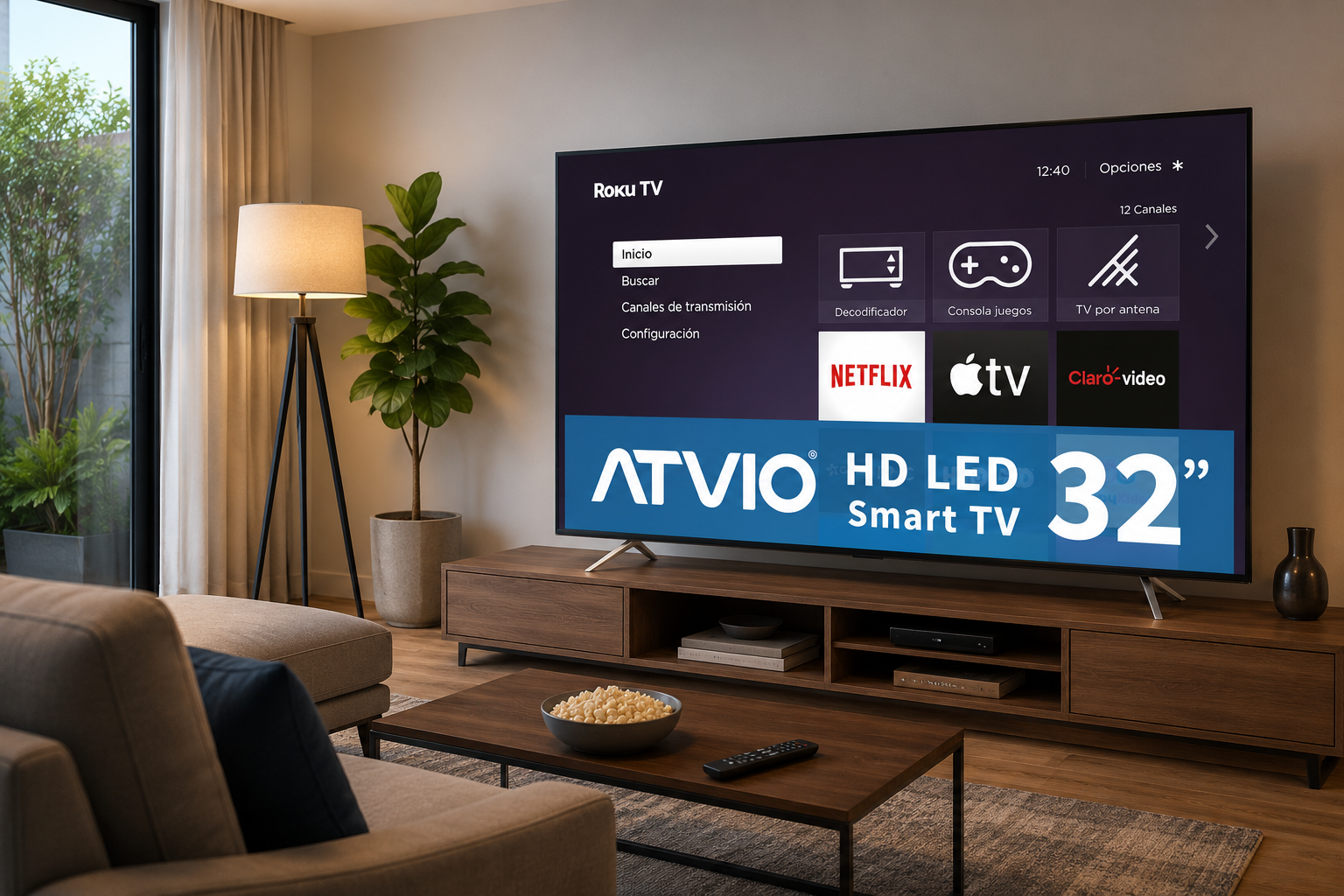 Pantalla 32 Pulgadas Atvio ATV SmartTV