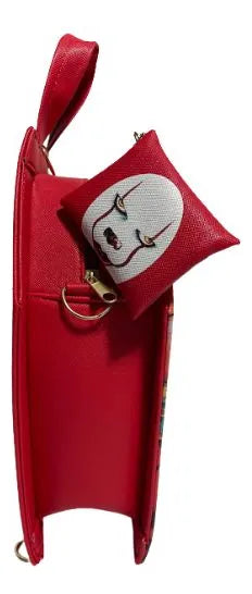 Mochila De Pennywise Payaso Eso It | 2 En 1 Bolsa Y Bolsa Mochila En Forma De Ataúd Hecha En México | Con Monedero De Regalo Y Correa Ajustable