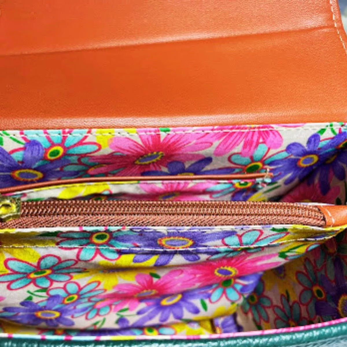 Bolsa Crossbody De Piel Vacuno Piel Genuina Color Verde Elegante HECHO EN MÉXICO