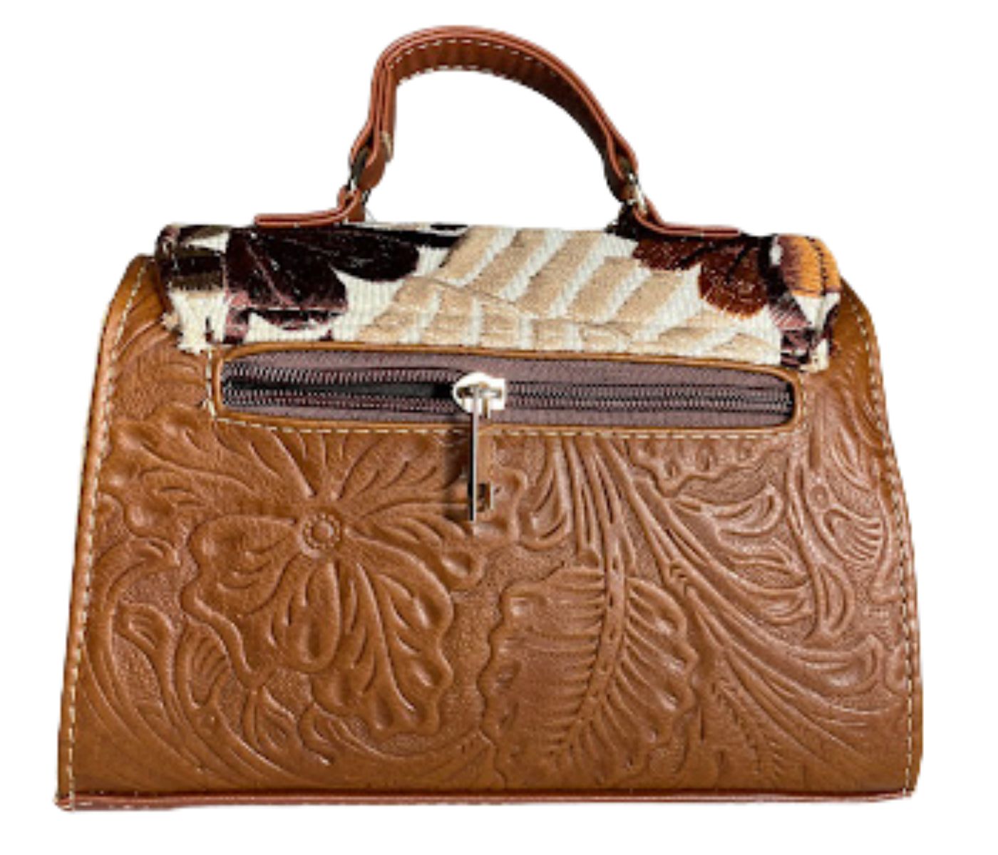 Bolsa Crossbody De Piel Vacuno Con Bordado Artesanal HECHO EN MÉXICO