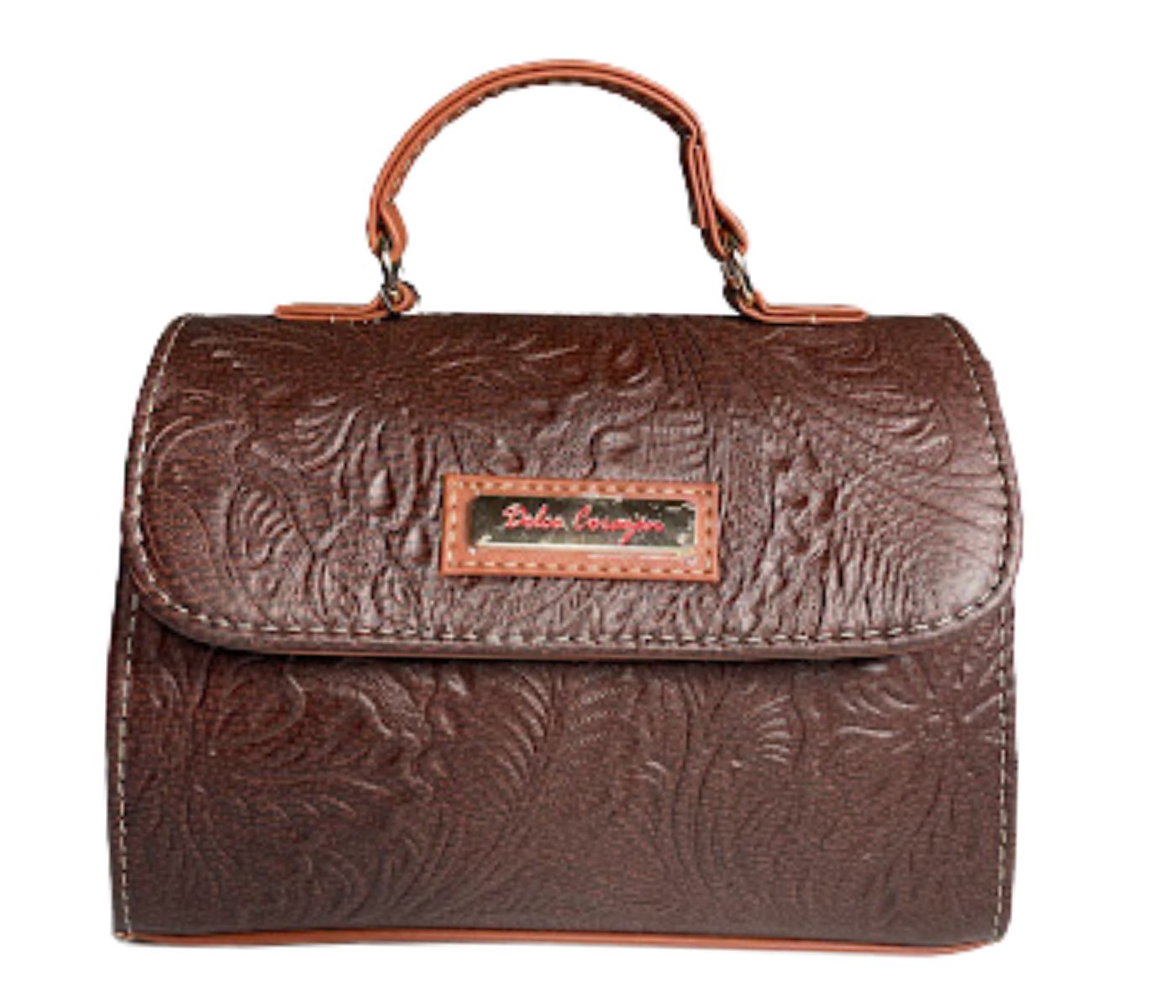 Bolsa Crossbody De Piel Vacuno Cincelada a mano Artesanal Marrón HECHO EN MÉXICO
