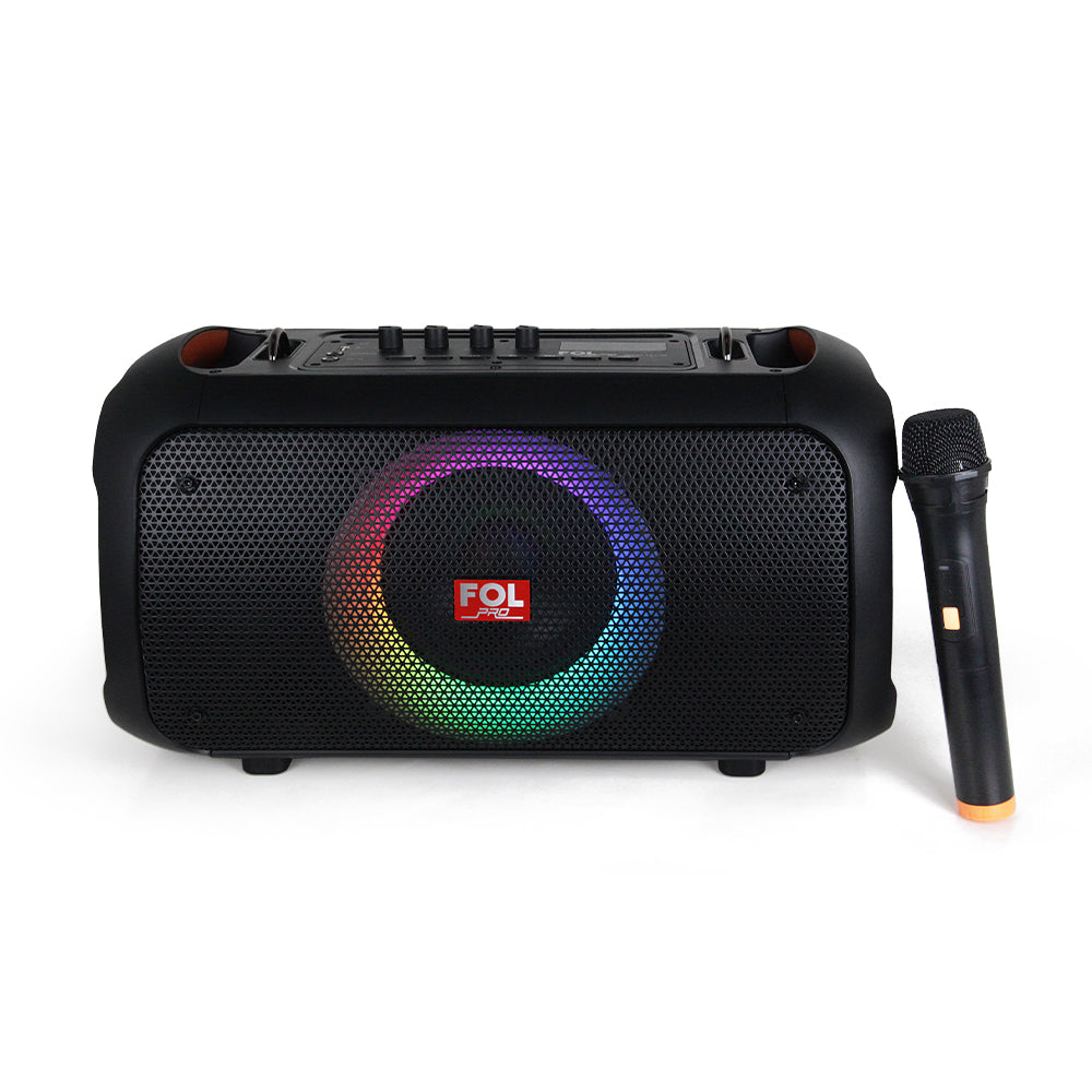 Bocina Portátil BT FOL TWS Recargable 14.8v con correa para transportar FS-L128