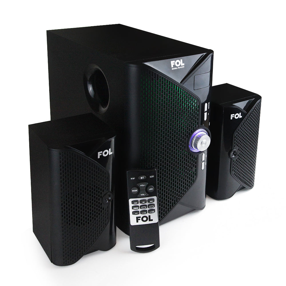 Minicomponente Bocinas fol 3.1 canales multimedia con control remoto FS-P2151