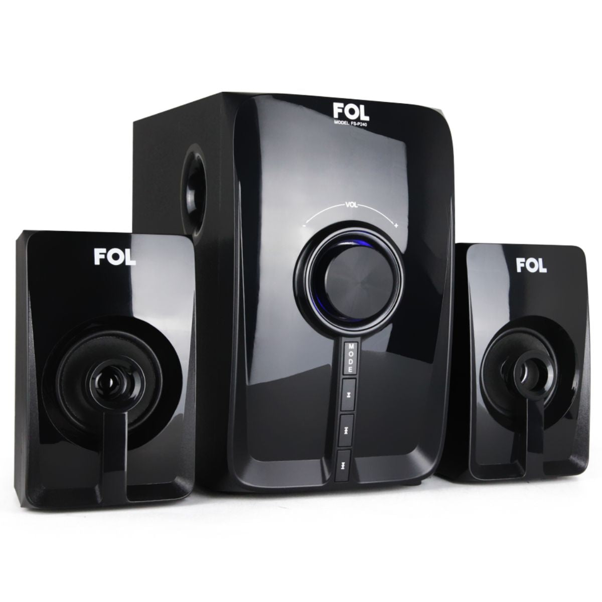 Mini compone3 nte Bocinas 2.1 multimedia Fol, BT, con control remoto FS-P240
