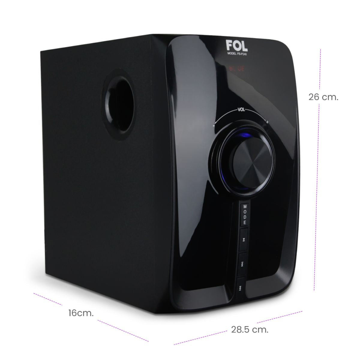 Mini compone3 nte Bocinas 2.1 multimedia Fol, BT, con control remoto FS-P240