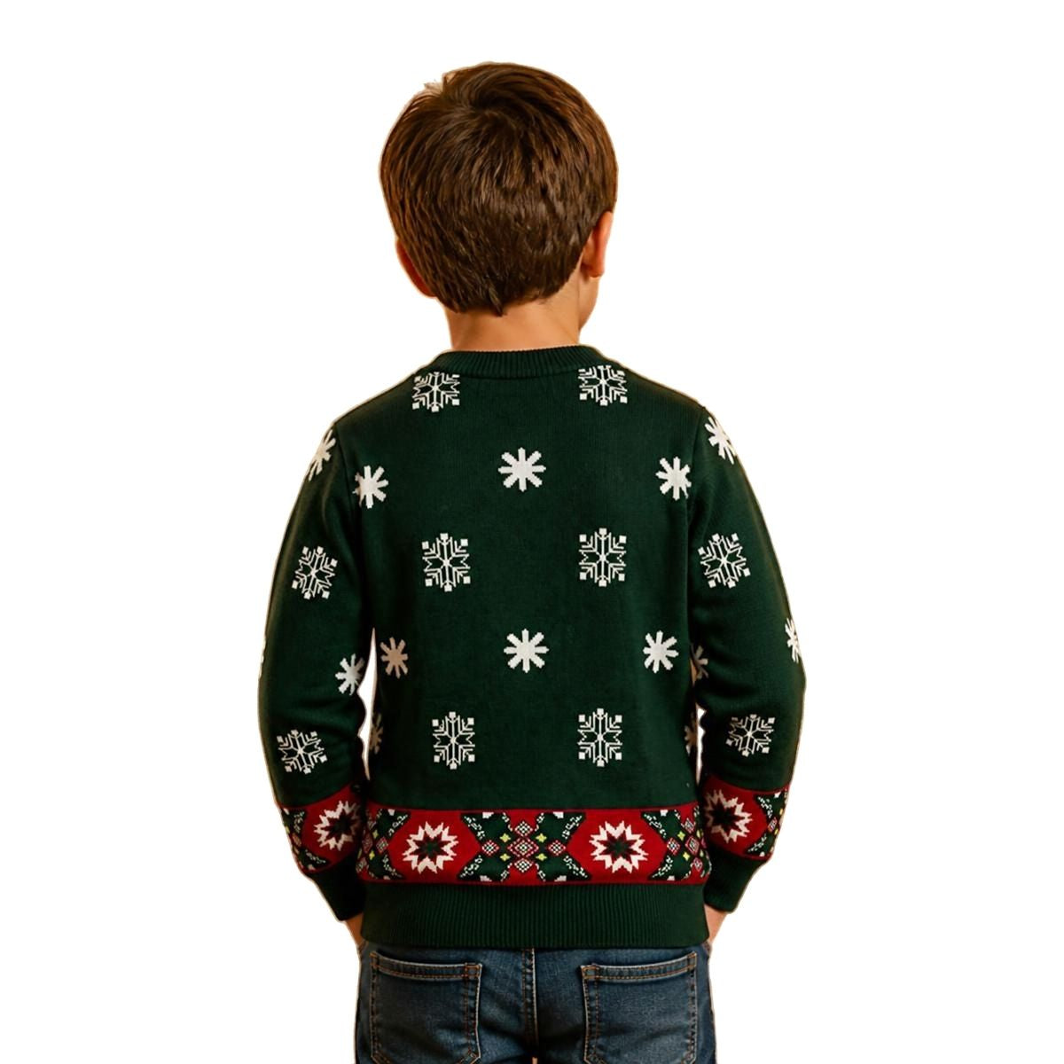 Suéter Navideño Infantil Estilo Ugly Sweater El Grinch color verde CH Unisex
