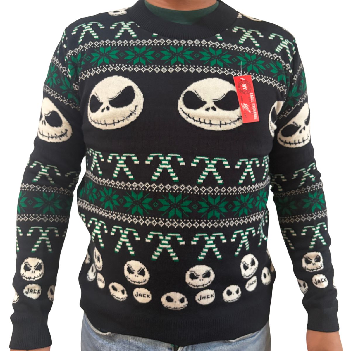 Suéter navideño Ugly Sweater Jack Skellington Unisex