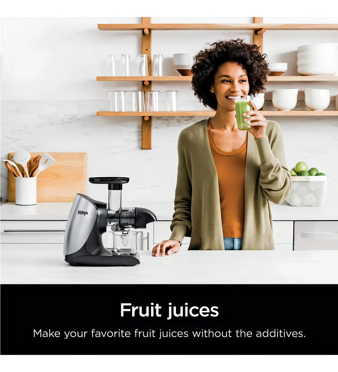 Extractor de jugos Ninja tecnologia cold press JC100