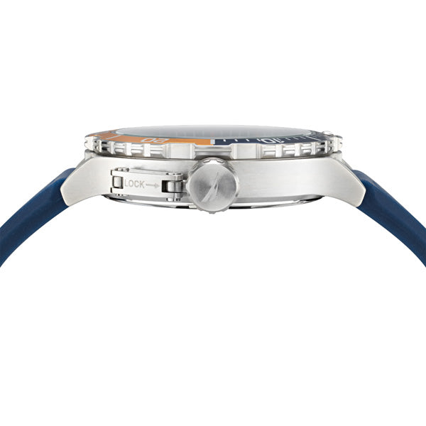 Reloj Nautica Cab Glenrock Lagoon 3 Manecillas Caratula Azul y Correa Azul Caja 46mm NAPGLS111