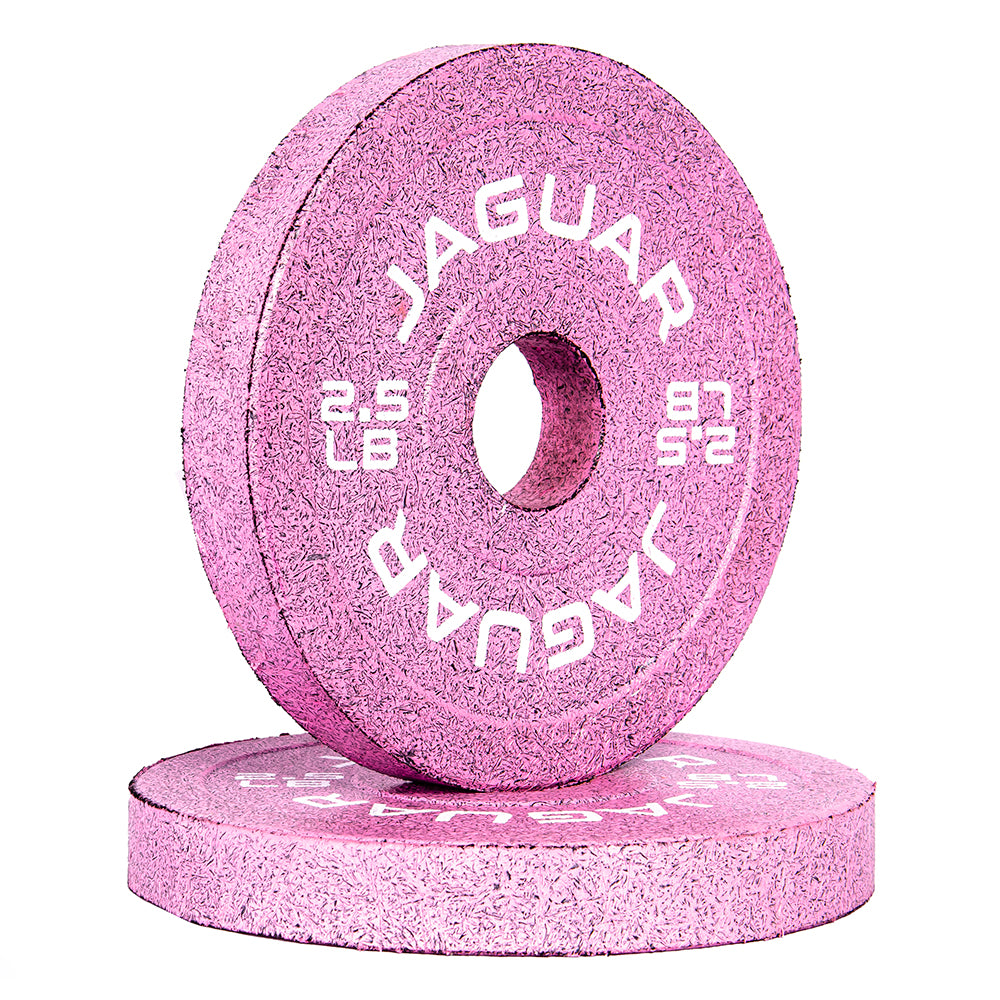 Set de Bumpers de 5LB, 2.5LB y 1.25LB Modelo Barbie rosa | Bumpers Jaguar