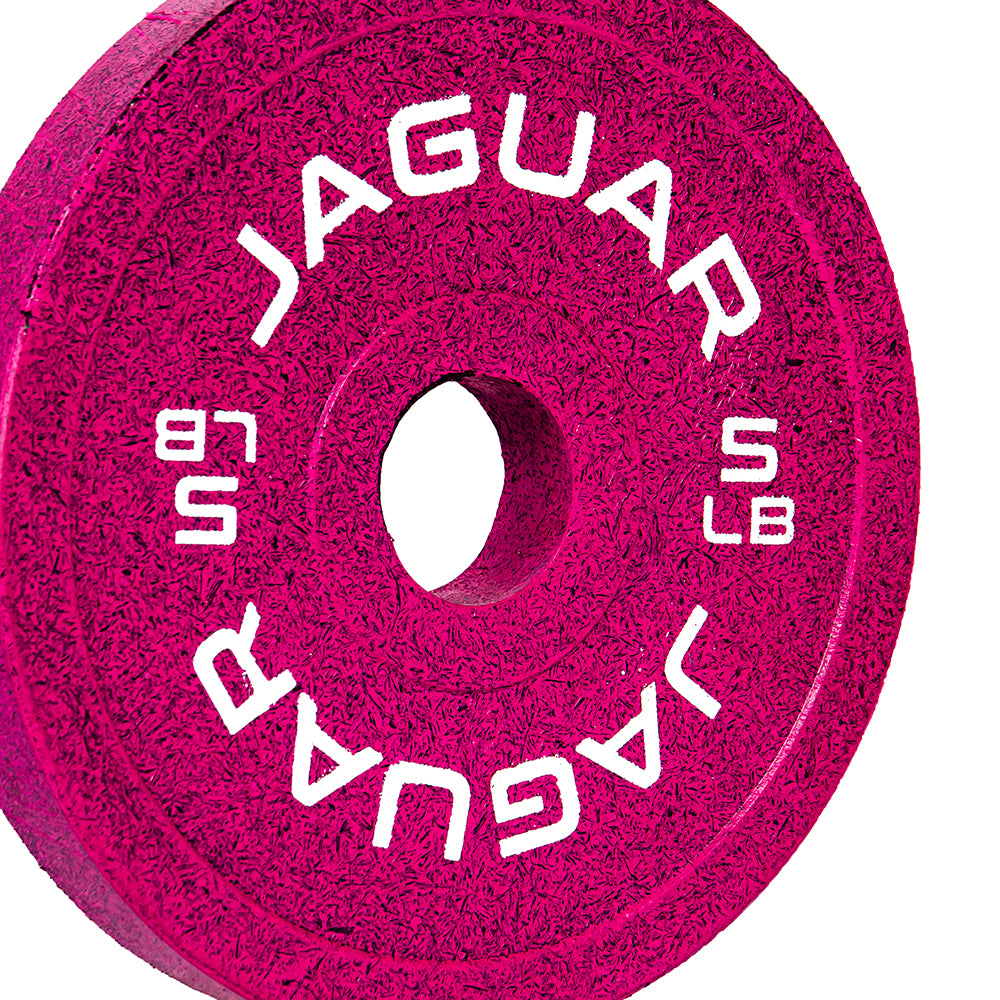 Set de Bumpers de 5LB, 2.5LB y 1.25LB Modelo Barbie rosa | Bumpers Jaguar