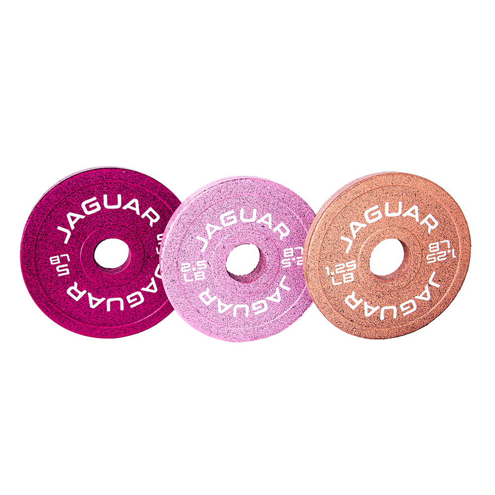 Set de Bumpers de 5LB, 2.5LB y 1.25LB Modelo Barbie rosa | Bumpers Jaguar