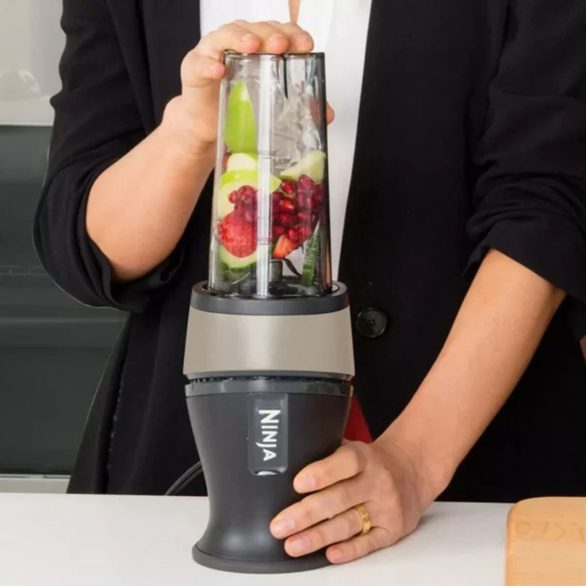 Licuadora Personal Ninja Qb2900ssbf Con 1 Vaso De 473ml