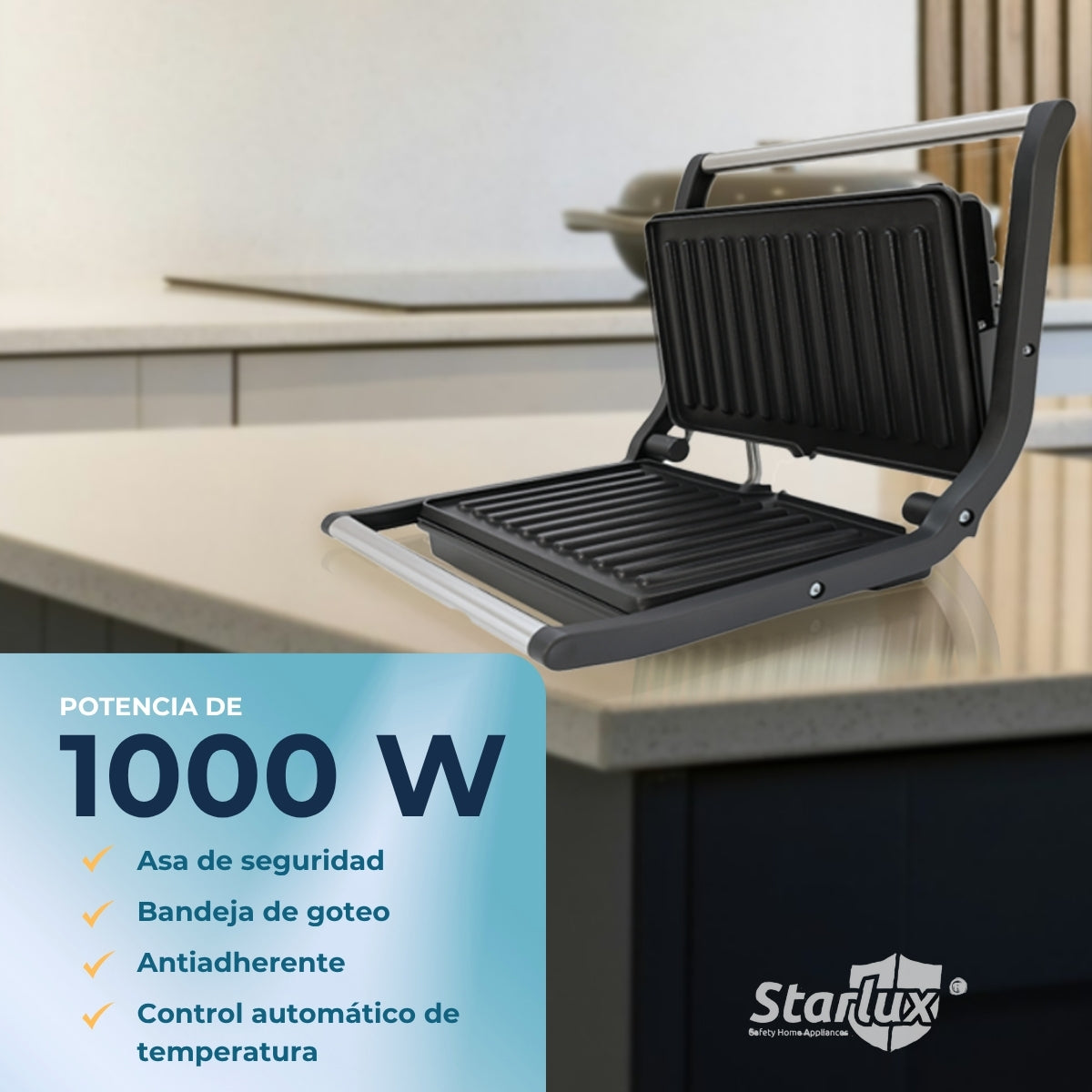 Parrilla STARLUX SL‑22119 110-127V 1000W.