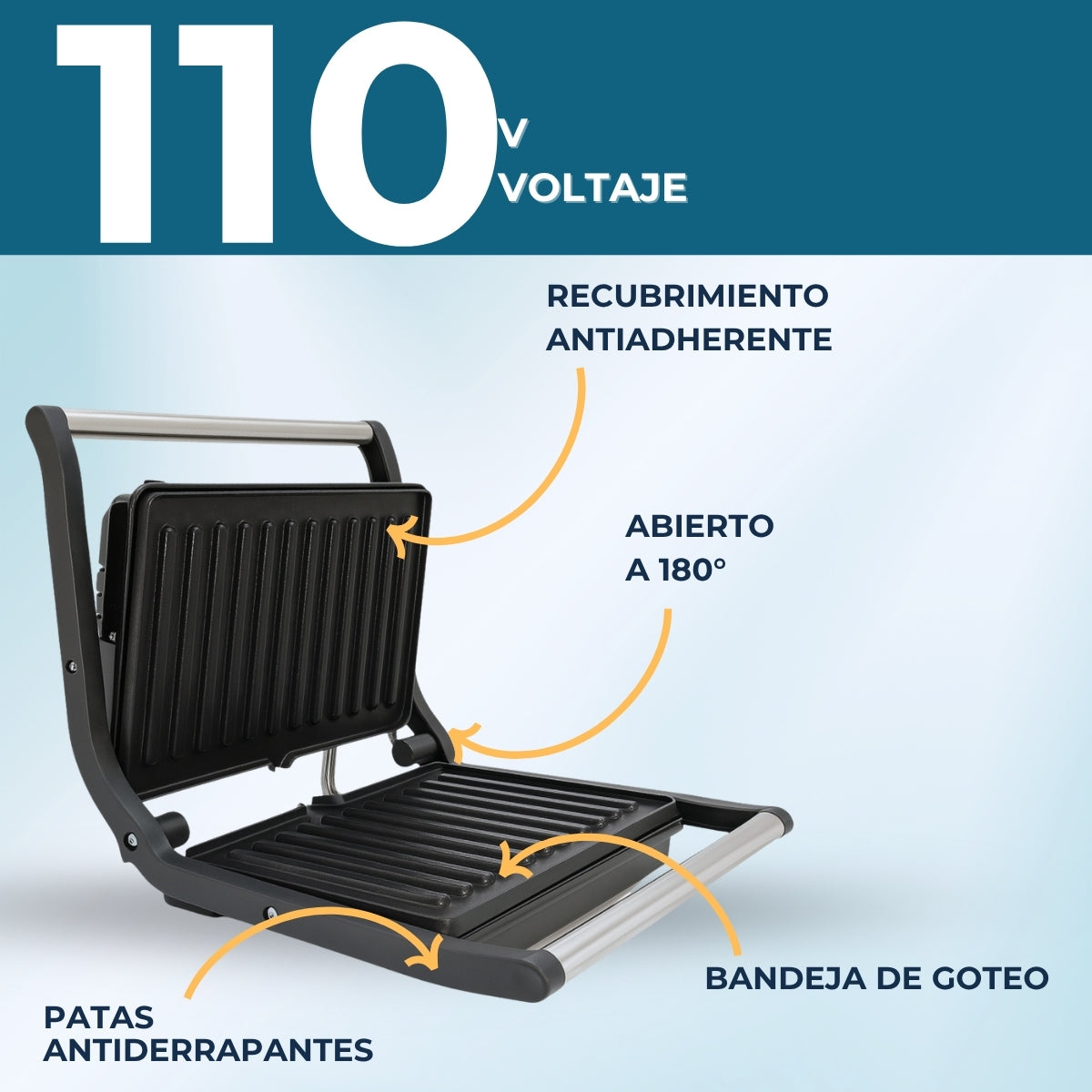 Parrilla STARLUX SL‑22119 110-127V 1000W.