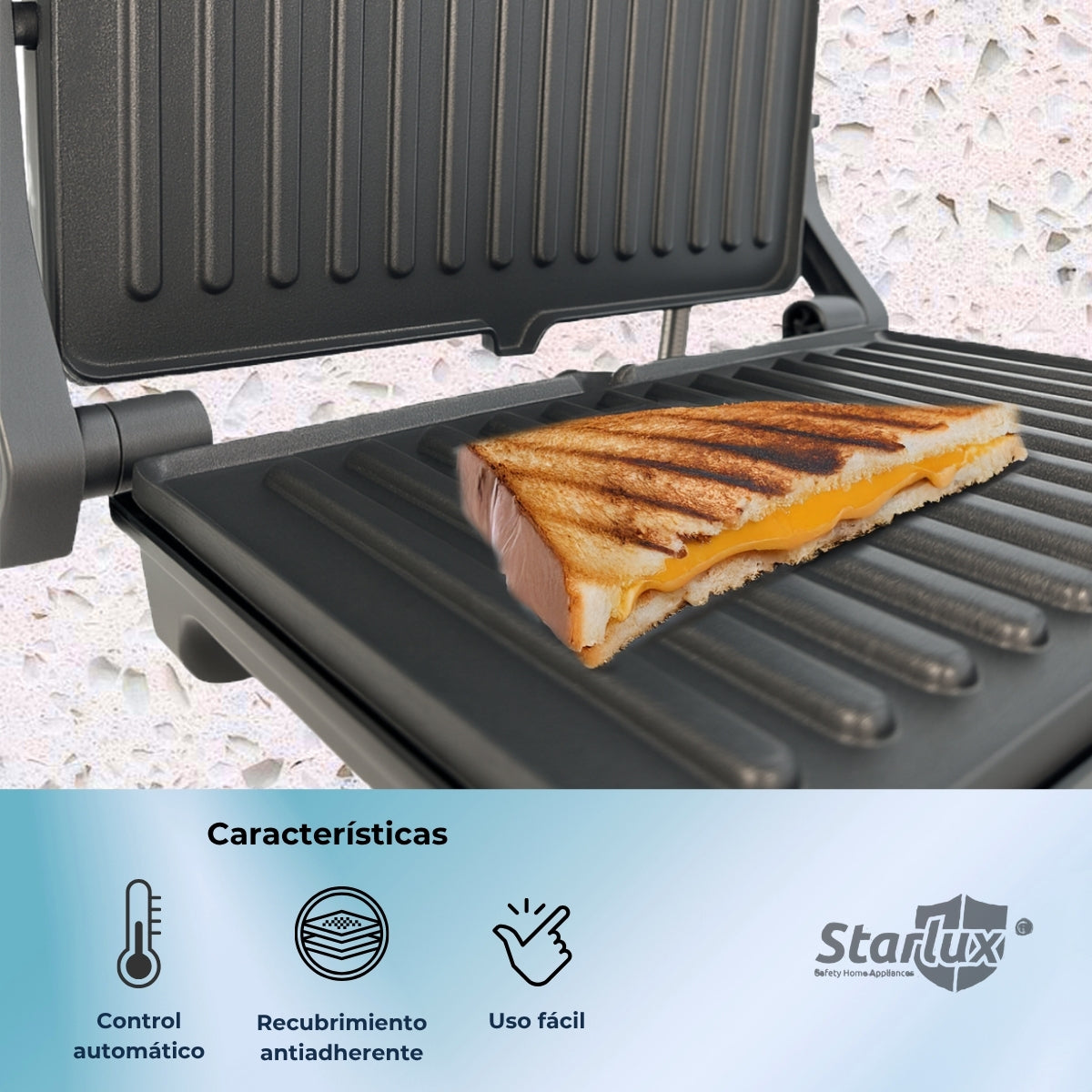 Parrilla STARLUX SL‑22119 110-127V 1000W.