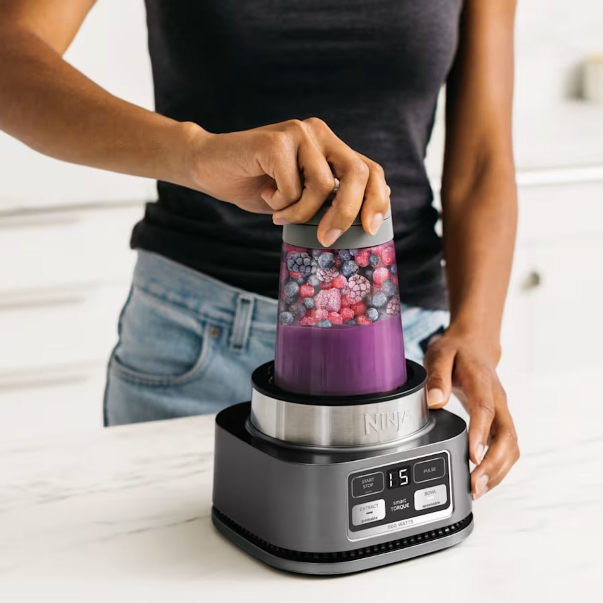 Extractor De Nutrientes Ninja Foodi Pro Ninja Auto IQ 2 vasos SS100