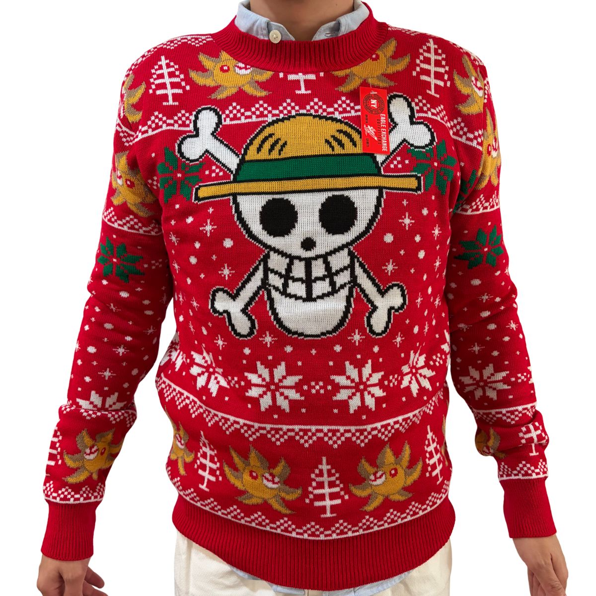Suéter navideño Ugly Sweater One Piece Rojo Unitalla Unisex
