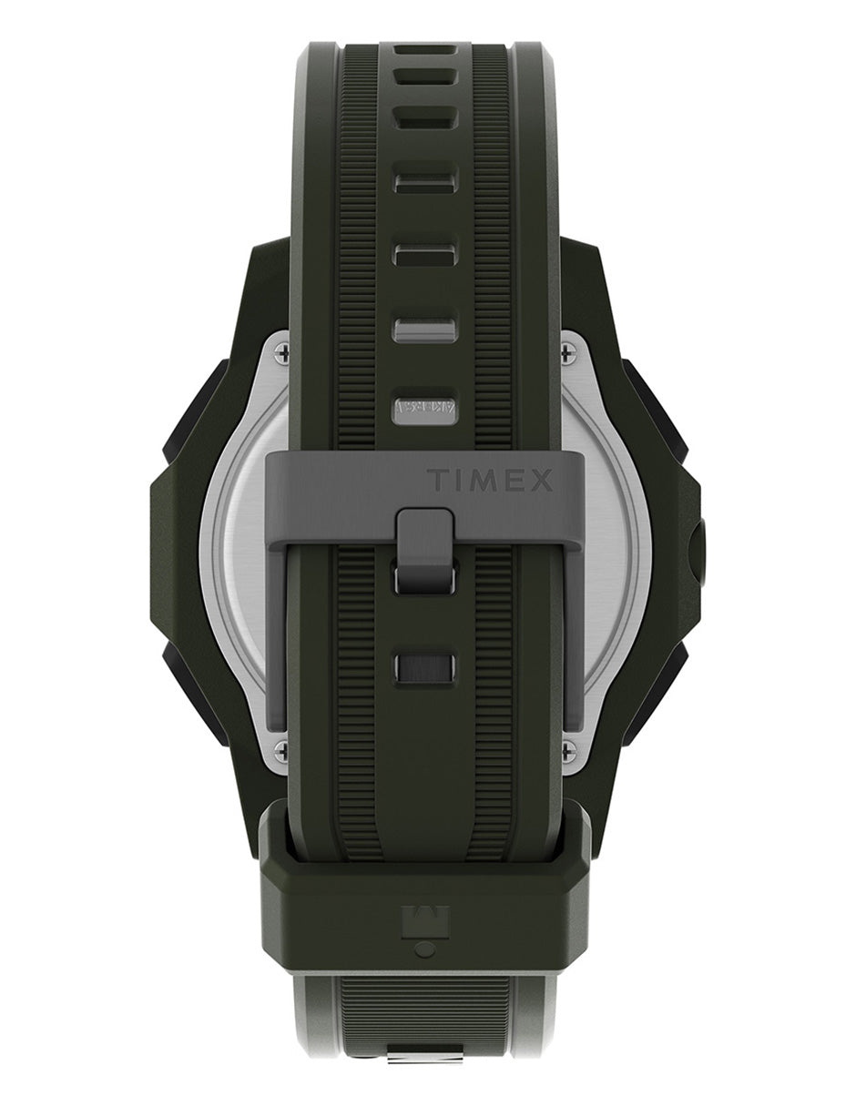 Timex Ironman Adrenaline Cab Digital Correa Sil Verde Caja 46.5mm TW5M58000