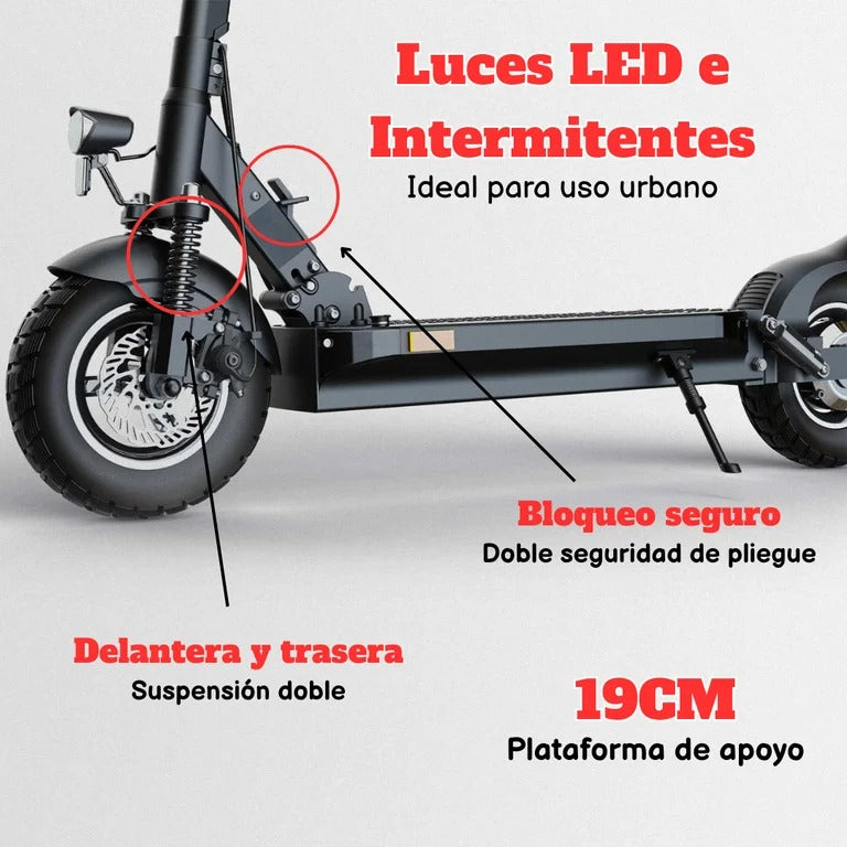 Scooter Eléctrico Joyor Y5 Pro autonomía 50km 48km/h 800W