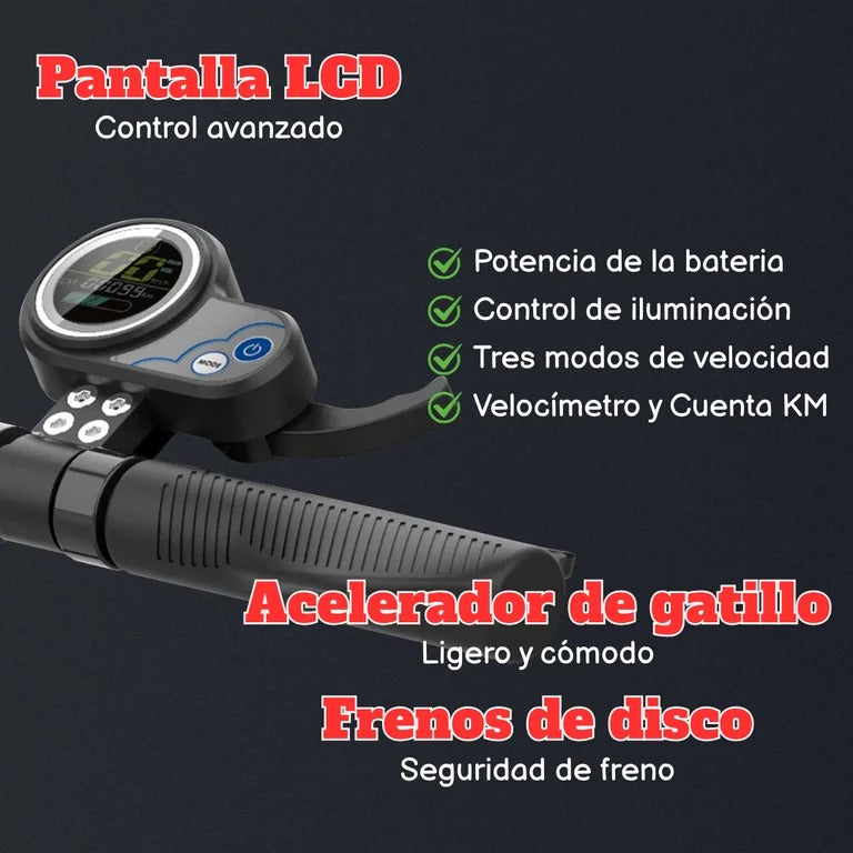 Scooter Eléctrico Joyor Y5 Pro autonomía 50km 48km/h 800W