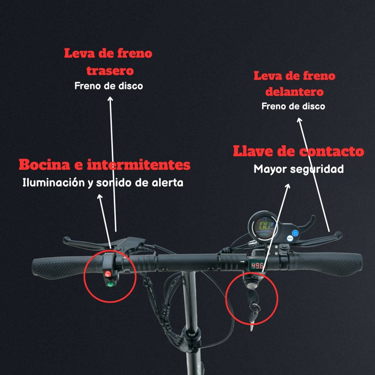 Scooter Eléctrico Joyor Y5 Pro autonomía 50km 48km/h 800W