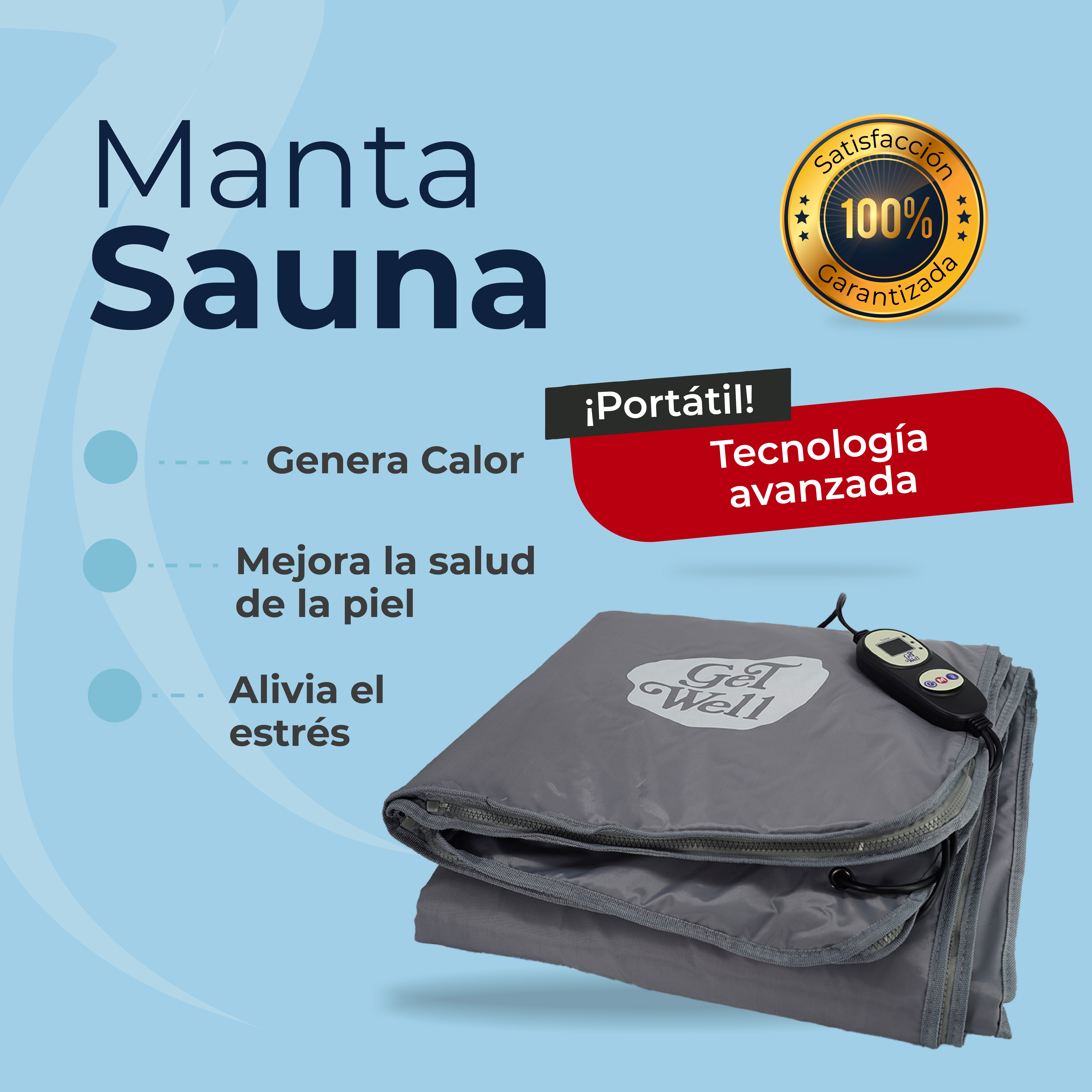 Manta Sauna De Infrarrojos Lejanos Get Well Gris