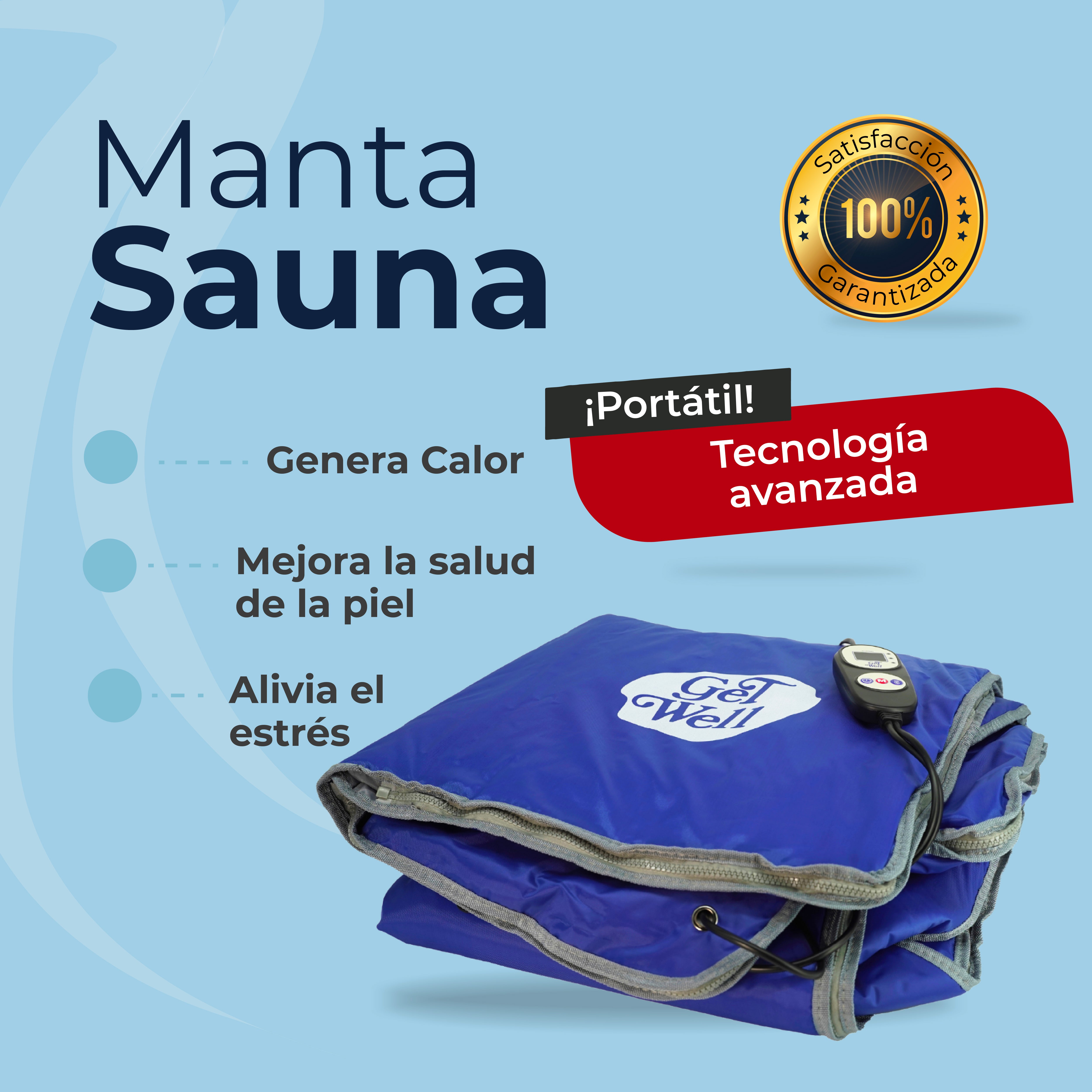 Manta Sauna De Infrarrojos Lejanos Get Well Azul