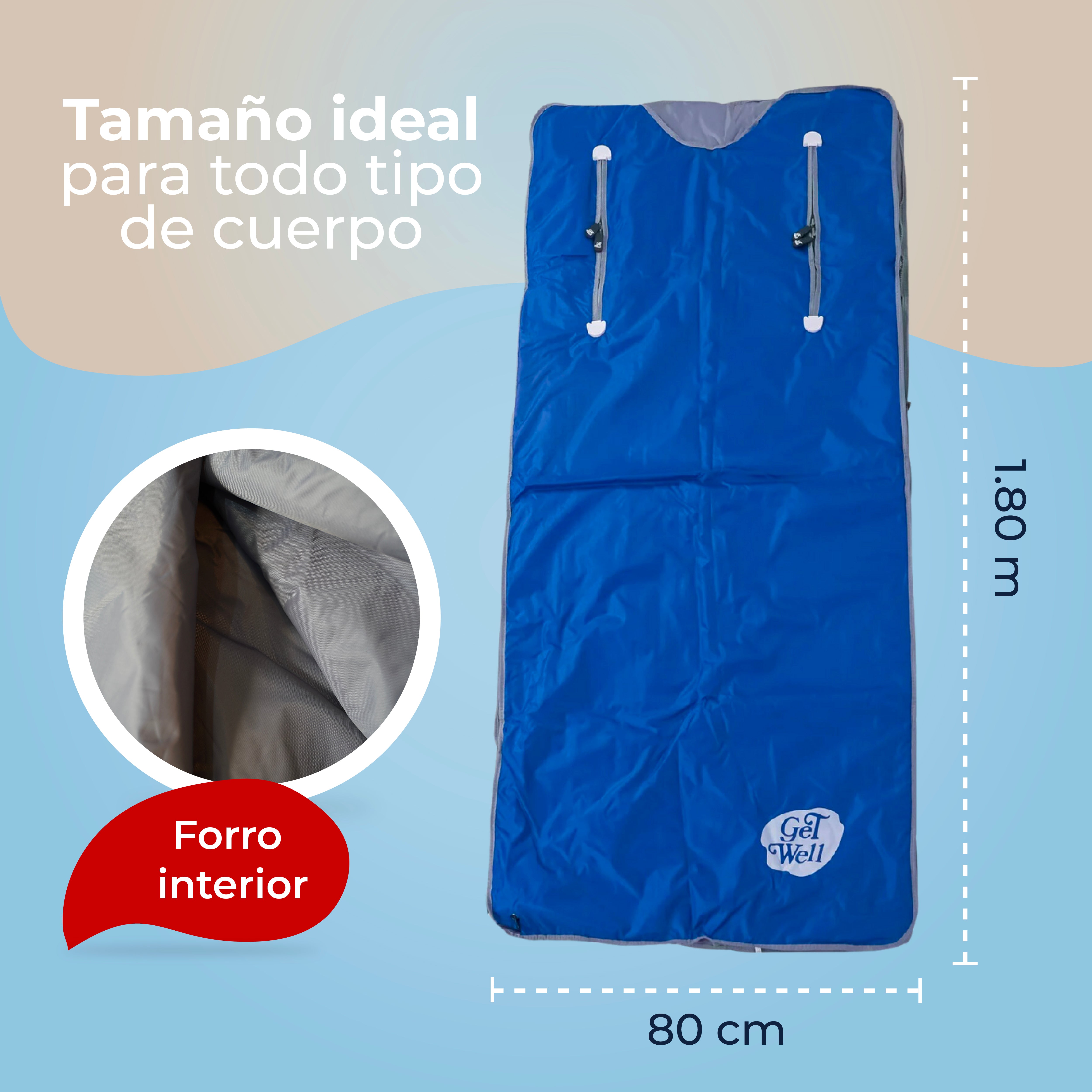 Manta Sauna De Infrarrojos Lejanos Get Well Azul