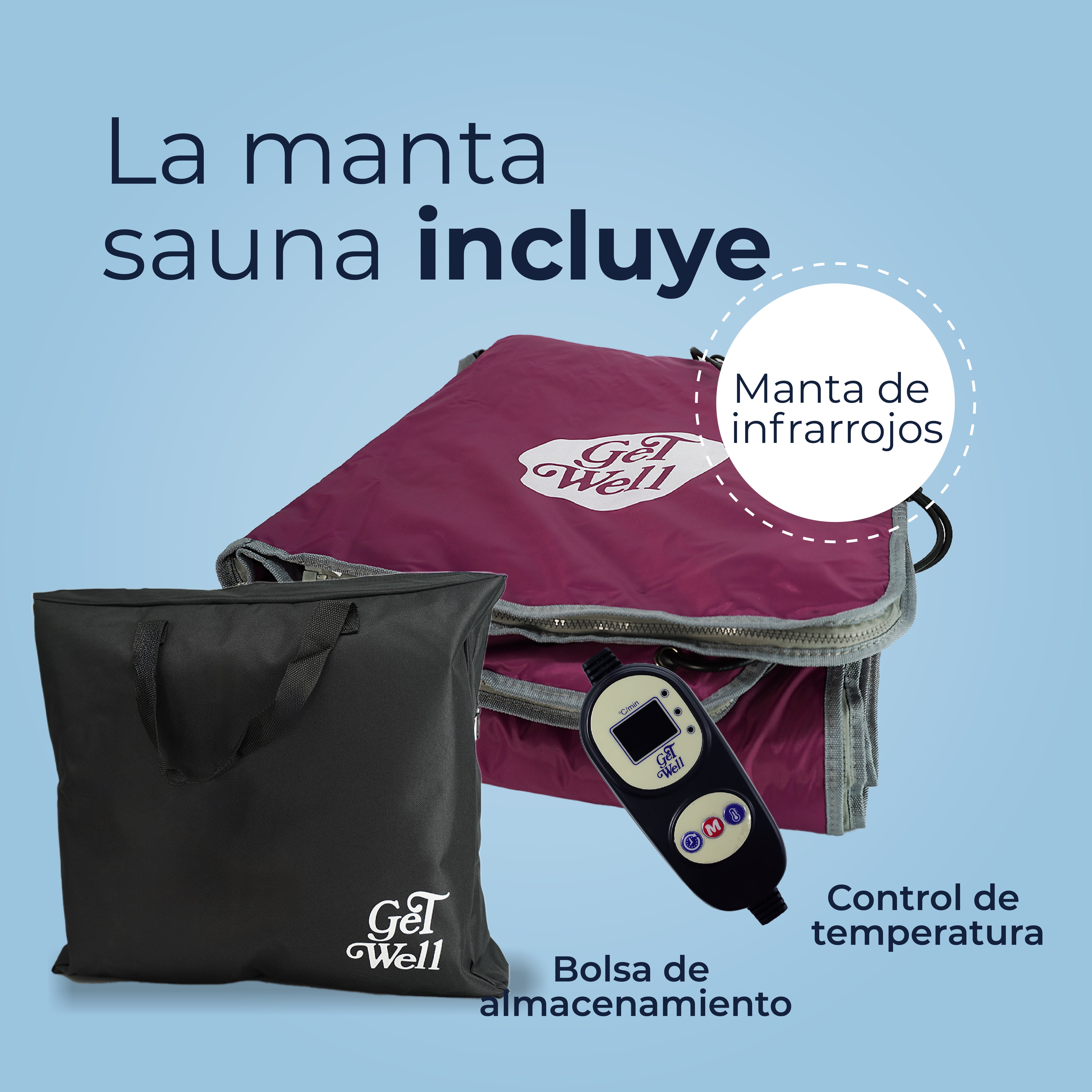 Manta Sauna De Infrarrojos Lejanos Get Well Vino