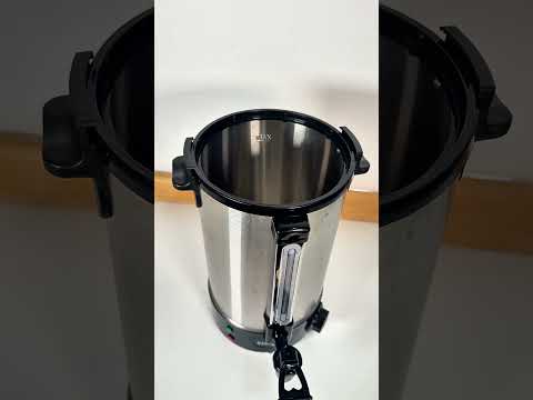 Cafetera percoladora eléctrica Starlux 8L acero inoxidable 1500W control de temperatura, apagado automático, protección de sobre calentamiento SL-24008-B3