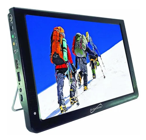 TV Portatil 12 Pulgadas Supersonic SC-2812 LED HDMI Radio FM USB Recargable