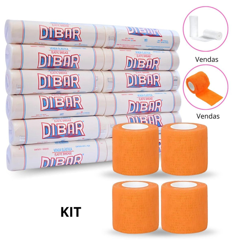 Set Deportivo de Vendas Pre Tape + Vendas de Soporte