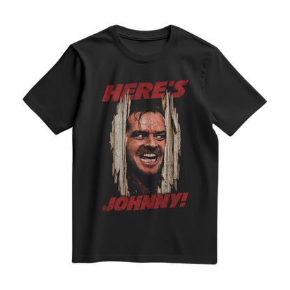 Playera Negra El Resplandor Here's Johnny Unisex